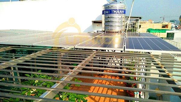 he thong dien mat troi anh Thanh Điện mặt trời hòa lưới 5 kWp