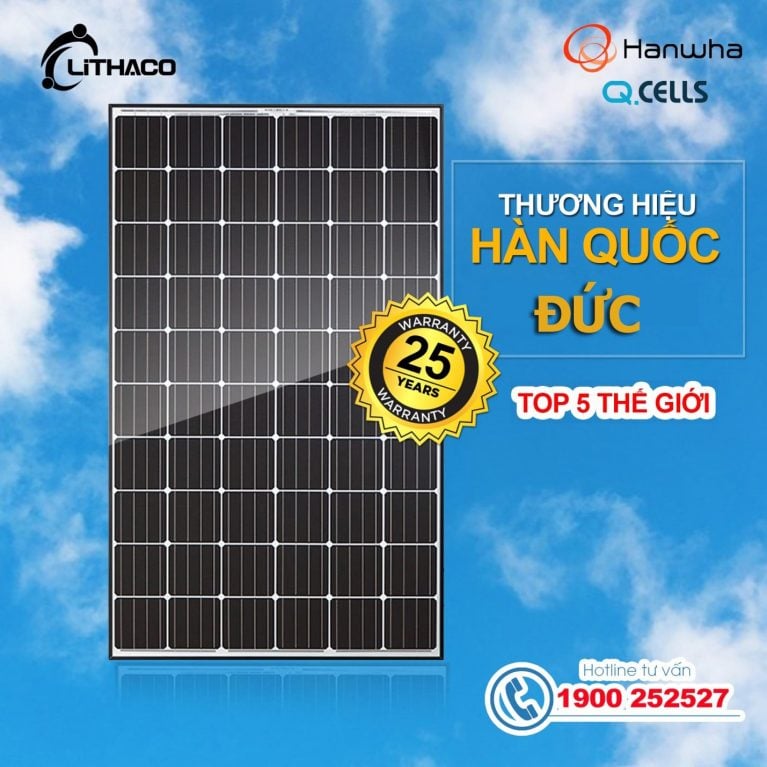 Pin năng lượng mặt trời Hanwha Qcells QPlus G4.2 345P