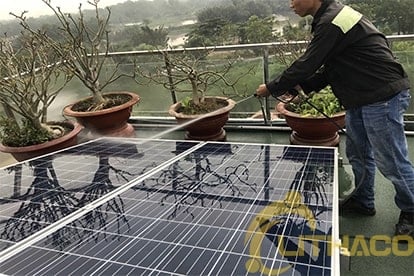 lắp đặt điện năng lượng mặt trời nối lưới 6.555 Kwp Điện mặt trời nối lưới 6.555 Kwp