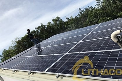 lắp đặt hệ thống điện năng lượng mặt trời nối lưới Điện mặt trời nối lưới 2.24 kwp