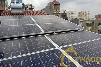 lắp đặt năng lượng mặt trời nối lưới 4 32 kWp Điện mặt trời nối lưới 4.32 kWp