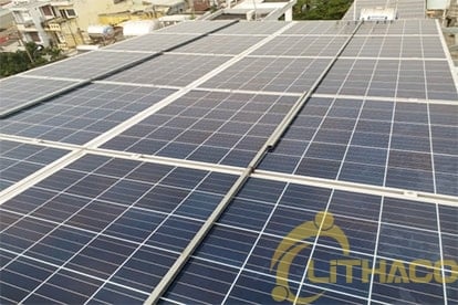 Lắp đặt hệ thống điện năng lượng mặt trời nối lưới công suất 6.555 Kwp Điện mặt trời nối lưới 6.555 Kwp