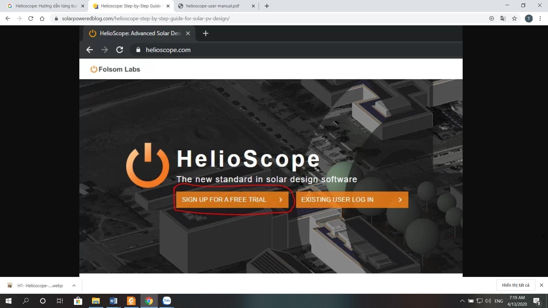 Helioscope: Hướng dẫn từng bước cho thiết kế PV mặt trời 1