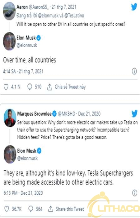 CEO Elon Musk: Tesla chính thức sẽ mở cửa các Superchargers cho các xe điện khác trong năm nay