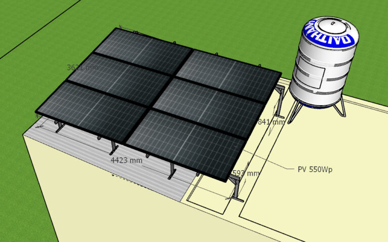 Điện mặt trời tự sản tự tiêu 3.3KWP