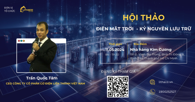 Thư mời tham dự Hội thảo Điện mặt trời – Kỷ nguyên lưu trữ