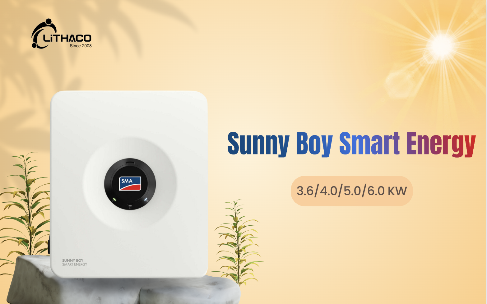 Khám phá Inverter Hybrid 1 pha SMA Sunny Boy Smart Energy hai trong một 1