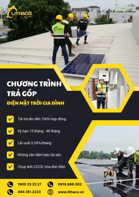 Chương trình lắp đặt điện mặt trời trả góp cho hộ gia đình