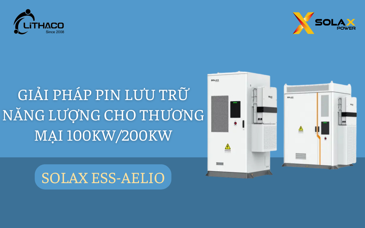 Giải pháp pin lưu trữ năng lượng cho thương mại 100kWh/200kWh - SOLAX ESS-AELIO 1