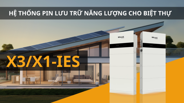 Giải pháp điện mặt trời kết hợp pin lưu trữ năng lượng dành cho biệt thự