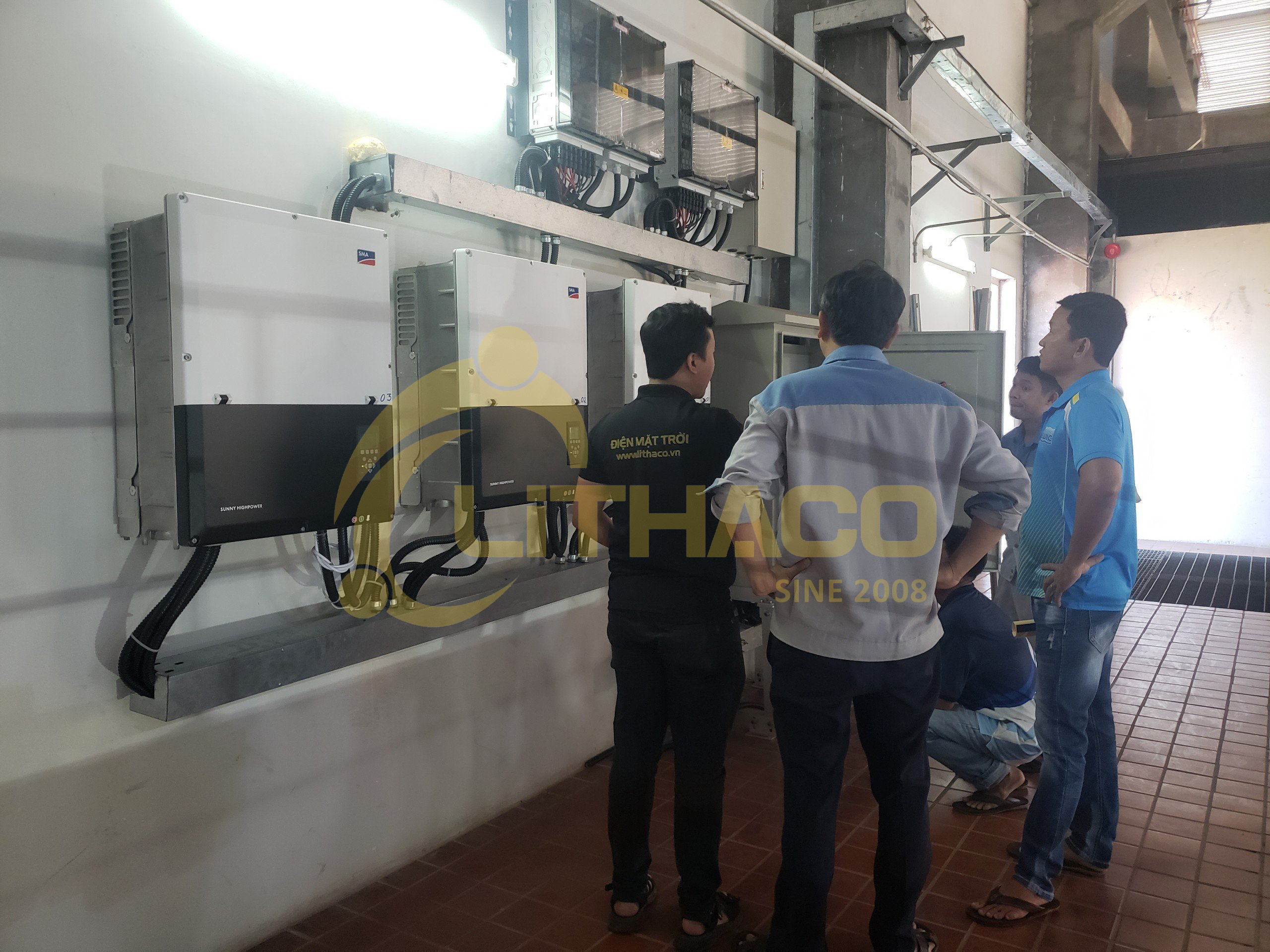 Hệ thống điện mặt trời 200kWp Nhà máy nước Hóa An 3