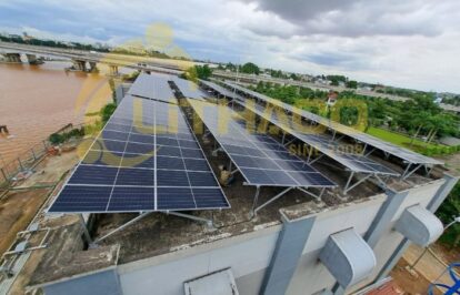 Hệ thống điện mặt trời 200kWp Nhà máy nước Hóa An