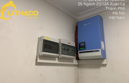 Điện mặt trời có tích trữ 8.12kWp/5kWh KH Tây Hồ, Hà Nội