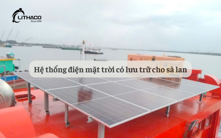Giải pháp điện mặt trời có lưu trữ cho sà lan