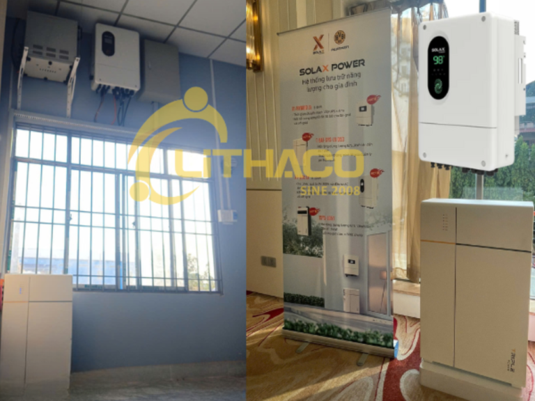 Điện mặt trời có lưu trữ 12.76kWp/15kWh ở Kiên Lương