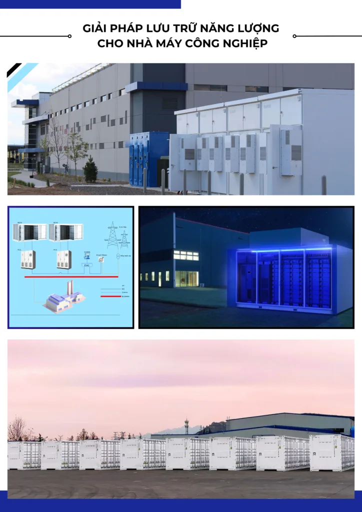 GIẢI PHÁP PIN LƯU TRỮ (BESS) CHO CÔNG NGHIỆP