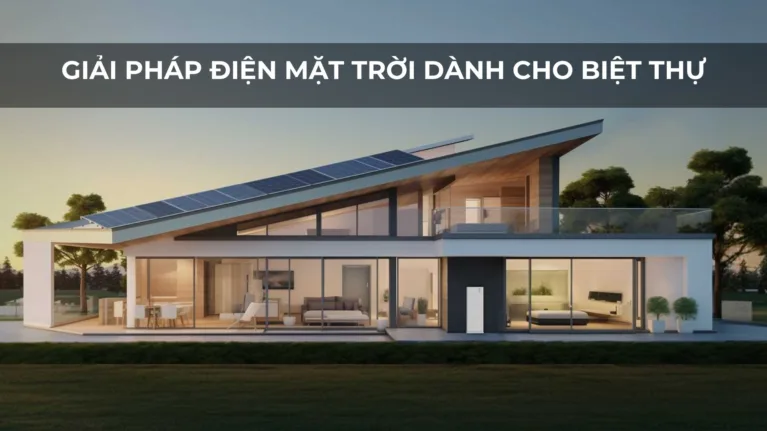 GIẢI PHÁP ĐIỆN MẶT TRỜI BIỆT THỰ & NHÀ VƯỜN