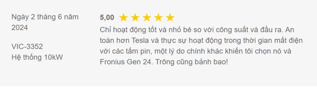 Giải thích về Chương trình Pin Mặt trời Nam Úc