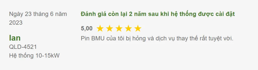 Giải thích về Chương trình Pin Mặt trời Nam Úc