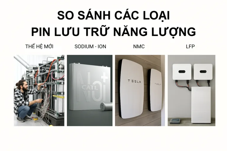 So Sánh Các Loại Pin Lưu Trữ Năng Lượng: LFP, NMC, Sodium-ion và Thế Hệ Mới