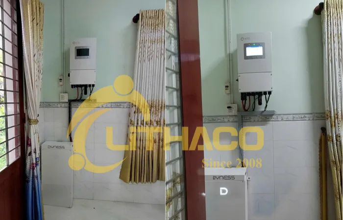 Điện mặt trời 15kWp + Lưu trữ 14,34kWh ở Đồng Tháp