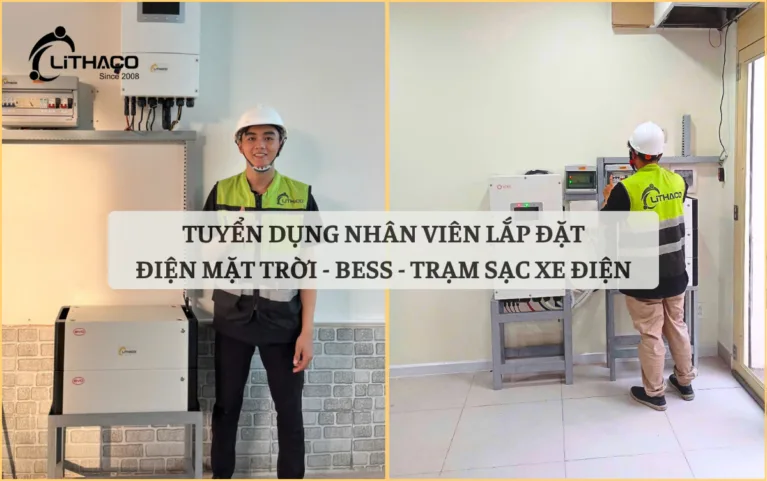 TUYỂN DỤNG NHÂN VIÊN LẮP ĐẶT ĐIỆN MẶT TRỜI – BESS – TRẠM SẠC XE ĐIỆN