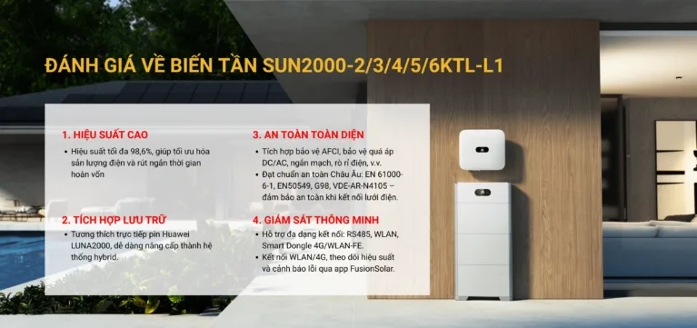 Đánh giá về biến tần SUN2000-2/3/4/5/6KTL-L1