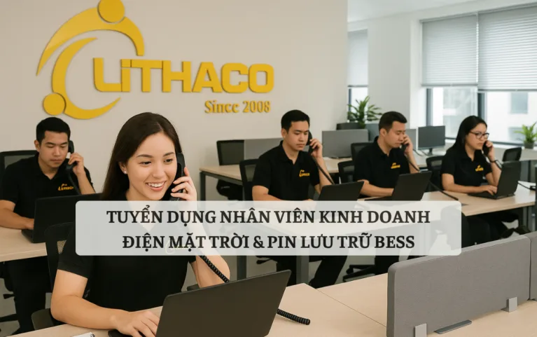 TUYỂN DỤNG NHÂN VIÊN KINH DOANH ĐIỆN MẶT TRỜI & PIN LƯU TRỮ BESS