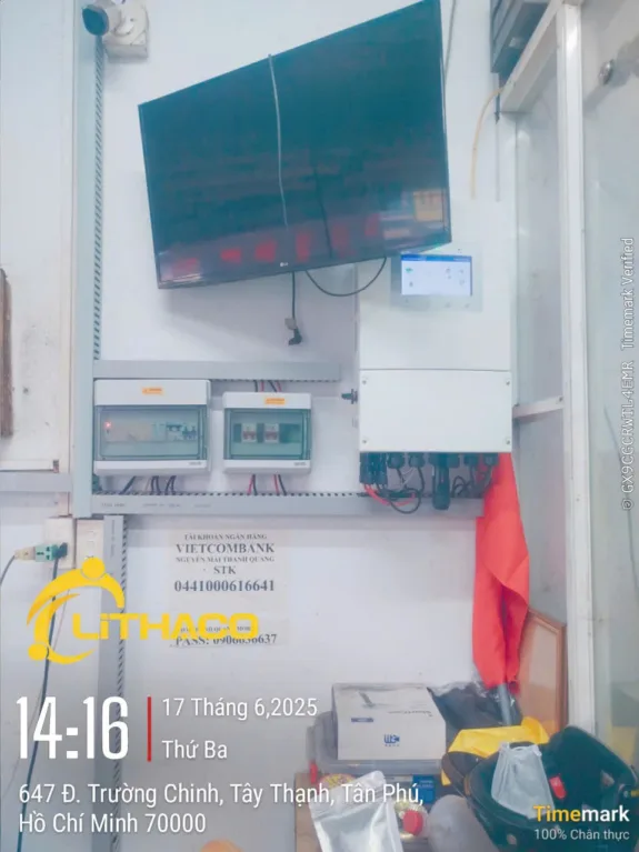 Điện mặt trời có lưu trữ 10kWp/5kWh Anh Tánh Tân Phú, TPHCM 2 Điện mặt trời có lưu trữ 10kWp/5kWh Anh Tánh Tân Phú, TPHCM