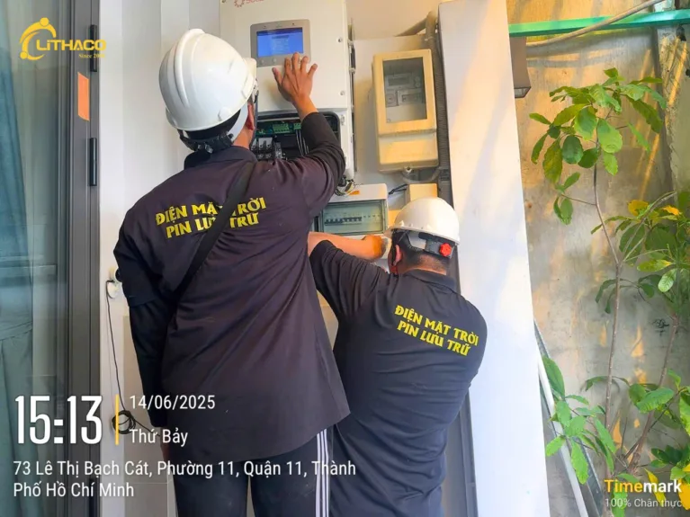 Lắp đặt hoàn thành hệ thống điện mặt trời có lưu trữ 6.96kWp/10kWh Anh Tài tại Quận 11, TP.HCM 3 Lắp đặt hoàn thành hệ thống điện mặt trời có lưu trữ 6.96kWp/10kWh Anh Tài tại Quận 11, TP.HCM