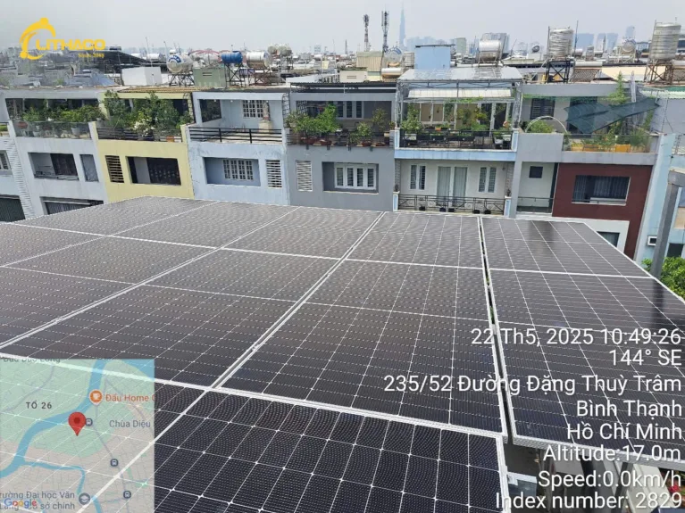 Lắp đặt hoàn thiện hệ thống điện mặt trời có lưu trữ 6.96kWp/10kWh Chị Hiền Tại Bình Thạnh – HCM 1 Lắp đặt hoàn thiện hệ thống điện mặt trời có lưu trữ 6.96kWp/10kWh Chị Hiền Tại Bình Thạnh – HCM
