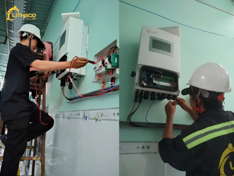 Lắp hoàn thiện hệ thống điện mặt trời 8.12kWp Anh Lực tại Phú Giáo, Bình Dương