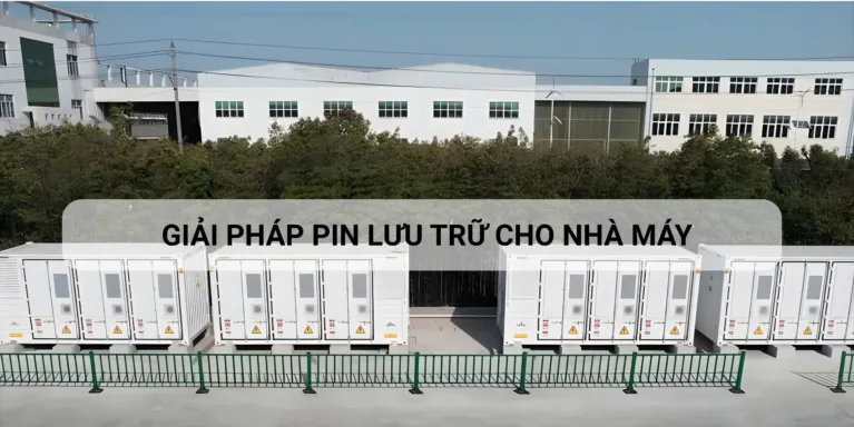 Giải pháp pin lưu trữ cho nhà máy 2025