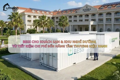 BESS cho khách sạn & khu nghỉ dưỡng – Từ tiết kiệm chi phí đến nâng tầm thương hiệu xanh