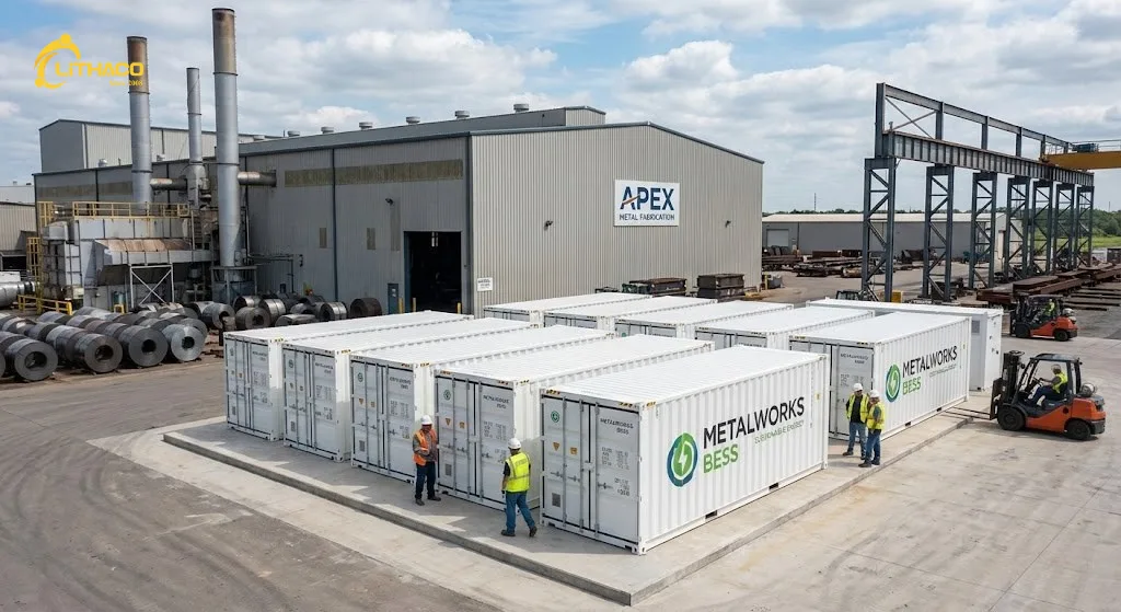 BESS cho ngành xi măng & thép – Giảm phụ tải đỉnh và nâng cao hiệu quả sản xuất