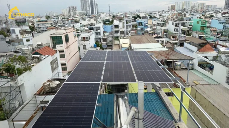LITHACO hoàn thiện hệ thống điện mặt trời có lưu trữ 8.19kWp/10kWh – 3 pha cho chị Hà tại Phường An Lạc, TP.HCM