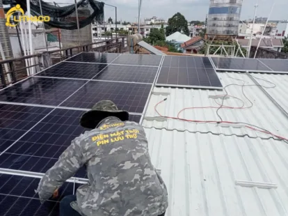 LITHACO hoàn thiện hệ thống điện mặt trời 8.12kWp/10kW Anh Phương tại Bình Tân, TP.HCM