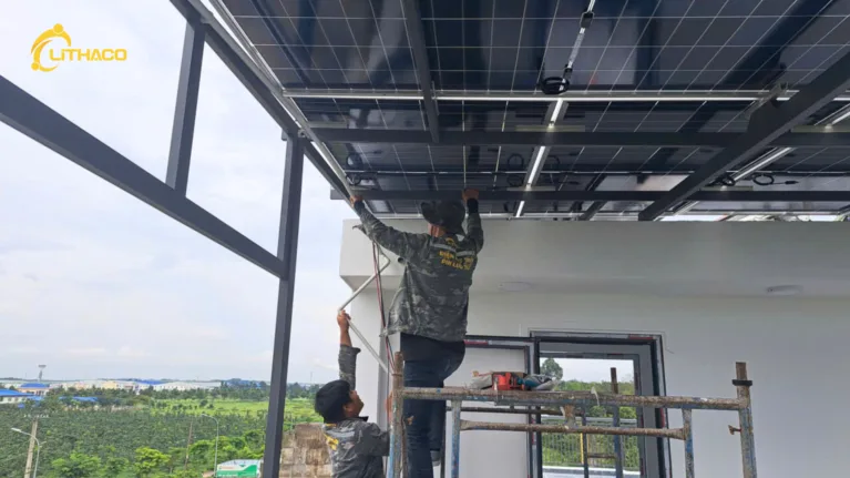 LITHACO hoàn thiện hệ thống điện mặt trời có lưu trữ 11.7kWp/10kWh – 1 pha cho chị Trinh tại Đồng Nai
