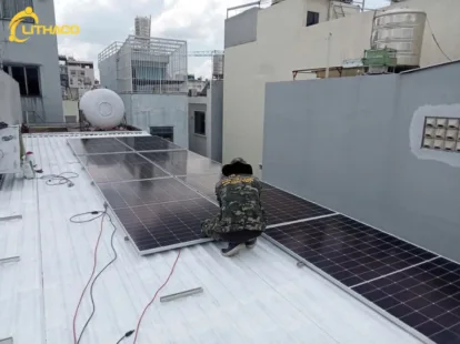 LITHACO hoàn thành lắp đặt hệ thống điện mặt trời có lưu trữ 5.8kWp/5kWh anh Huỳnh tại Phường Bảy Hiền, TP.HCM