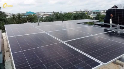 LITHACO hoàn thiện hệ thống điện mặt trời có lưu trữ 6.96kWp/6kW/10.24kWh chị Phúc tại Quận 12, TP.HCM
