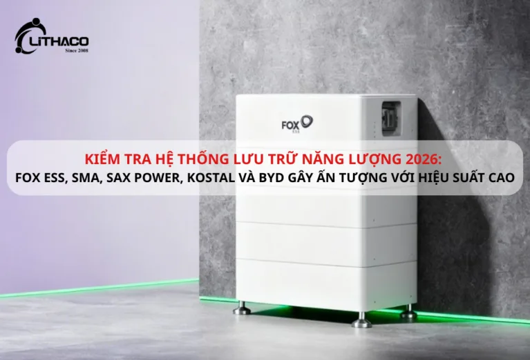 Kiểm tra hệ thống lưu trữ năng lượng 2026: Fox ESS, SMA, SAX Power, Kostal và BYD gây ấn tượng với hiệu suất cao