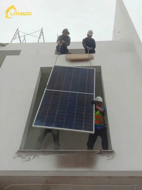 LITHACO hoàn thiện hệ thống điện mặt trời có lưu trữ 8.12kWp/10kWh – 3 pha anh Hồng tại Phường Cát Lái, TP.HCM