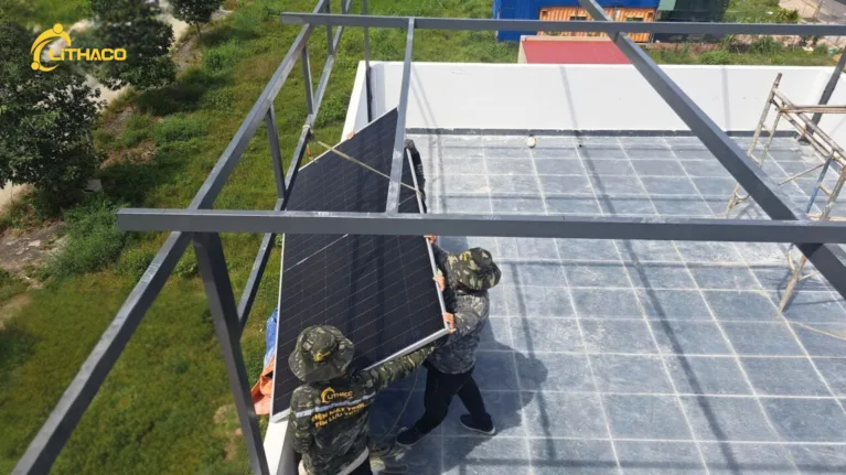 LITHACO hoàn thiện hệ thống điện mặt trời có lưu trữ 11.7kWp/10kWh – 1 pha cho chị Trinh tại Đồng Nai