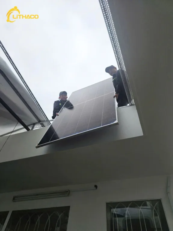 LITHACO hoàn thiện hệ thống điện mặt trời 11.6kWp/12kW – 3 pha anh Quang tại Phường Diên Hồng, TP.HCM