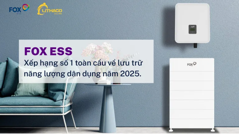 FOX ESS xếp hạng số 1 toàn cầu về lưu trữ năng lượng dân dụng năm 2025