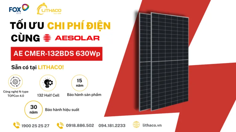 Vì sao Chủ tịch LITHACO cũng chọn lắp tấm quang điện AE Solar 630Wp cho chính ngôi nhà của mình? 2 Vì sao Chủ tịch LITHACO cũng chọn lắp tấm quang điện AE Solar 630Wp cho chính ngôi nhà của mình?