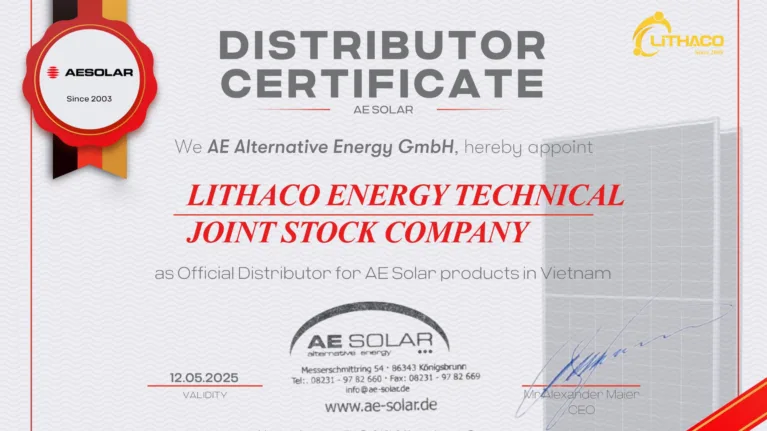 Vì sao Chủ tịch LITHACO cũng chọn lắp tấm quang điện AE Solar 630Wp cho chính ngôi nhà của mình? 4 Vì sao Chủ tịch LITHACO cũng chọn lắp tấm quang điện AE Solar 630Wp cho chính ngôi nhà của mình?