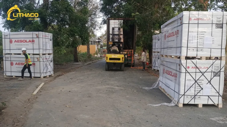 Một pallet cũng được hỗ trợ - Chiến lược đồng hành cùng đại lý điện mặt trời của LITHACO
