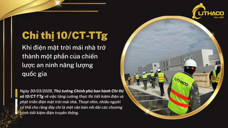 Chỉ thị 10/CT-TTg: khi điện mặt trời mái nhà trở thành một phần của chiến lược an ninh năng lượng quốc gia