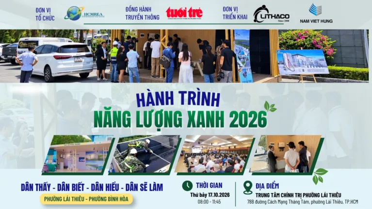 THÔNG CÁO BÁO CHÍ – HÀNH TRÌNH NĂNG LƯỢNG XANH 2026: ĐƯA ĐIỆN MẶT TRỜI VÀ PIN LƯU TRỮ ĐẾN TỪNG MÁI NHÀ